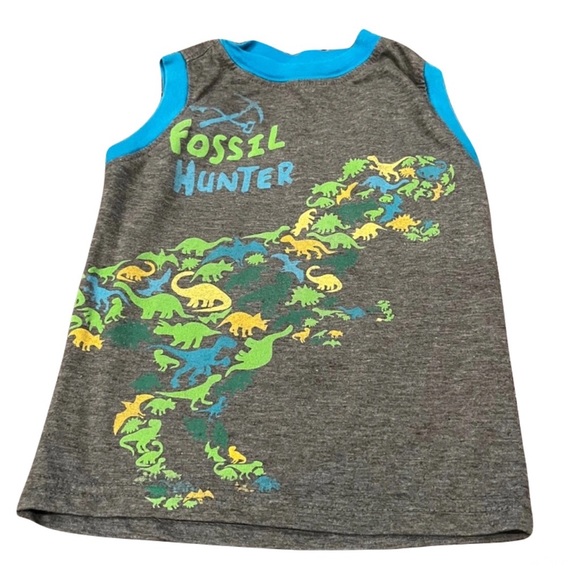 Gray, Blue, Green, Orange, Yellow Boyz Wear by Nannette “Fossil Hunter” Tank Top - Picture 1 of 2